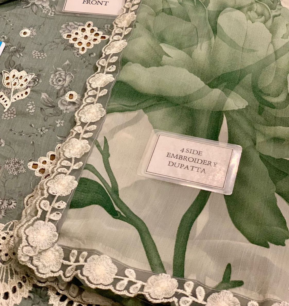 IZNIK SFL D05 Lawn & Chiffon duppatta