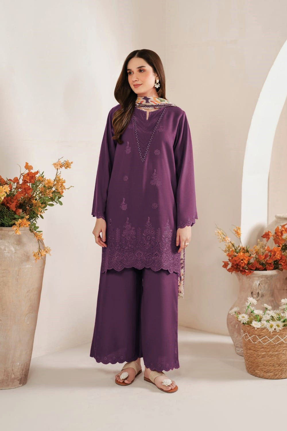 SAPPHIRE PURE LAWN 3PC EMBROIDERED