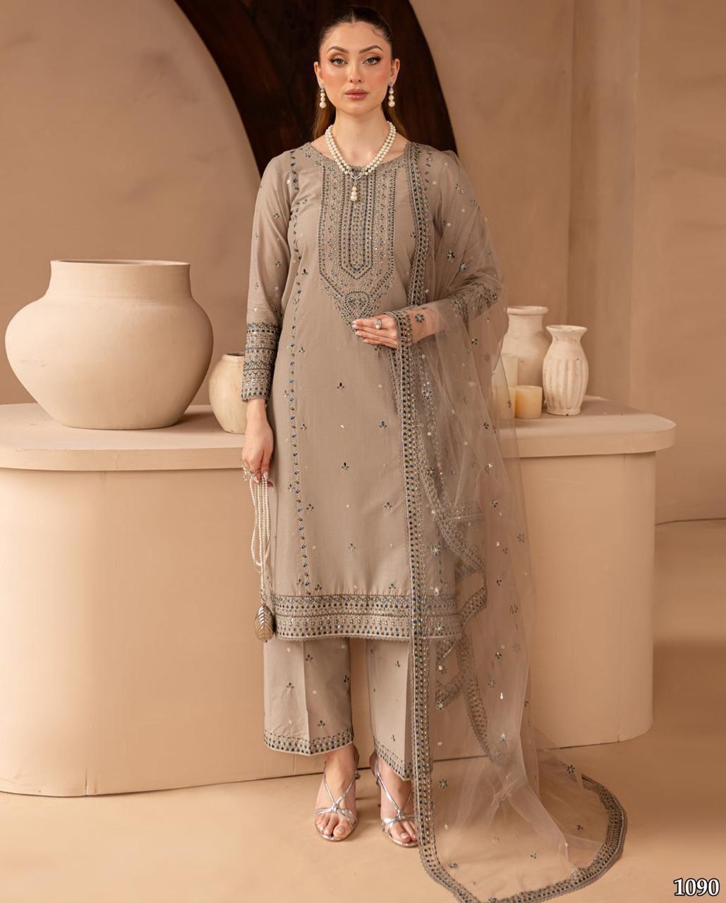 Luxury Embroidered 3-Piece