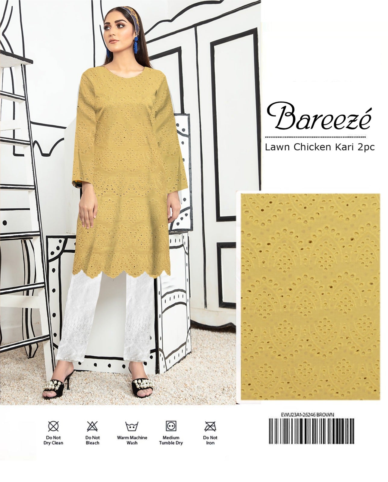 Bareeze Lawn Chicken Kari 2 Pcs