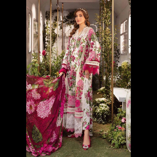 Maria B lawn embroided suit