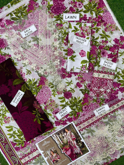 Maria B lawn embroided suit