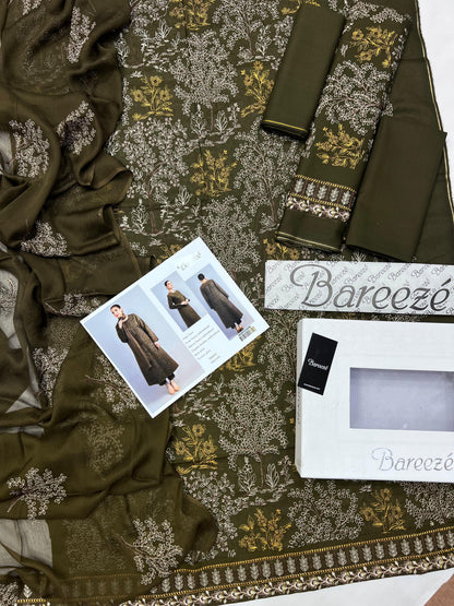 BAREEZE LAWN WITH BAMBER EMBROIDERY DUPATTA