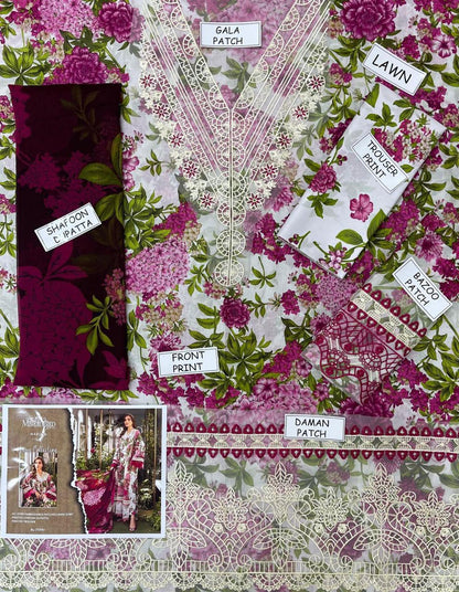 Maria B lawn embroided suit