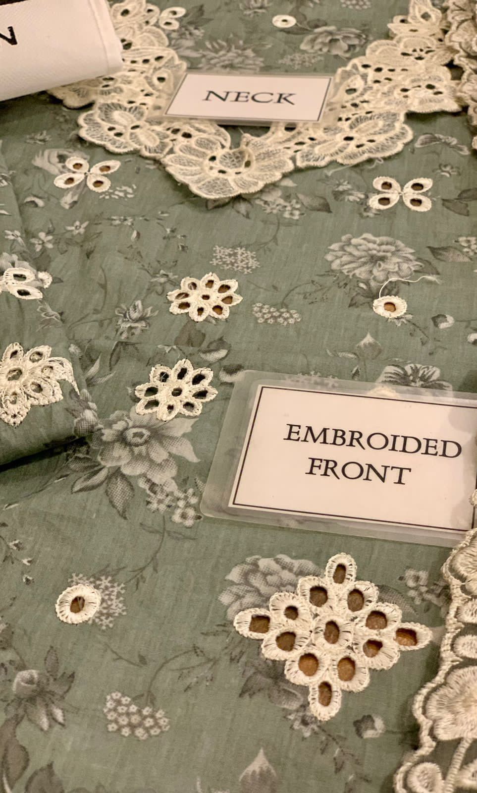 IZNIK SFL D05 Lawn & Chiffon duppatta