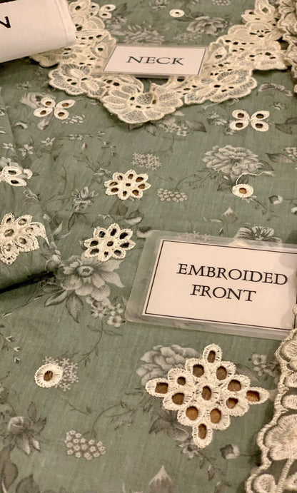 IZNIK SFL D05 Lawn & Chiffon duppatta