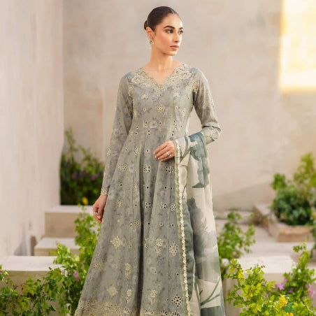 IZNIK SFL D05 Lawn & Chiffon duppatta