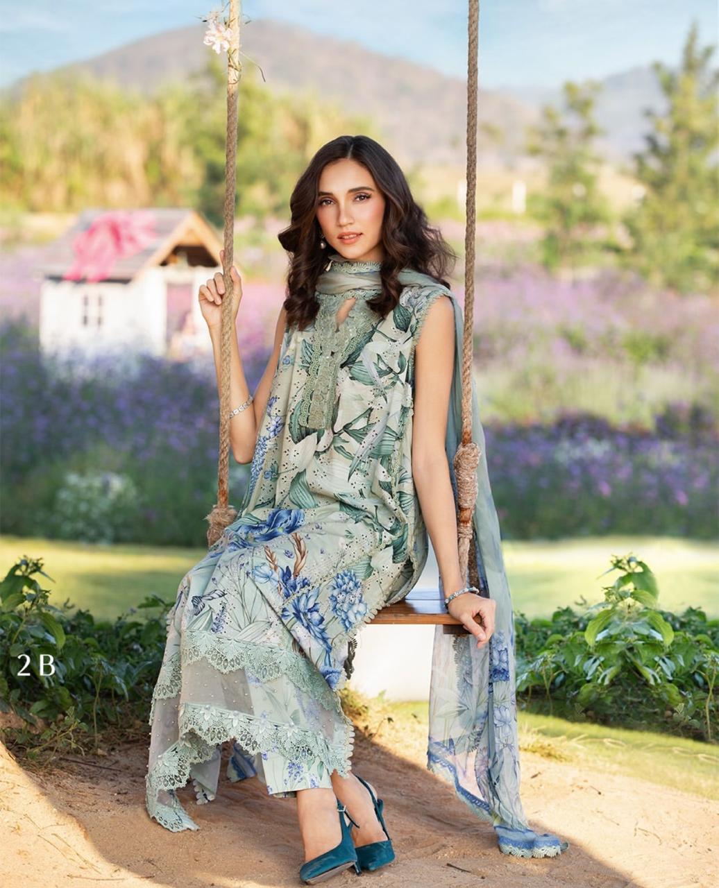 MARIA.B  MPT-2507AB( Lawn & Chiffon)