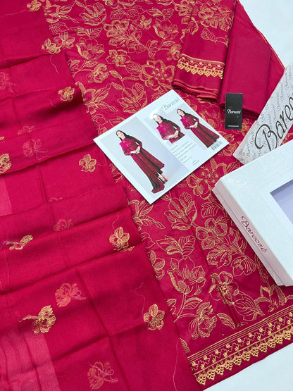 BAREEZE LAWN WITH BAMBER EMBROIDERY DUPATTA