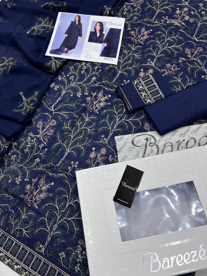 BAREEZE LAWN WITH BAMBER EMBROIDERY DUPATTA