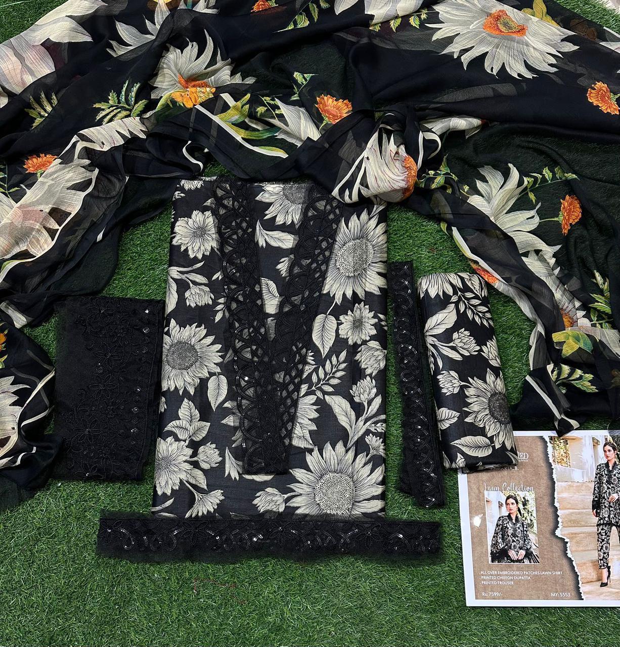 Lawn Embroidery Suit 3Pcs