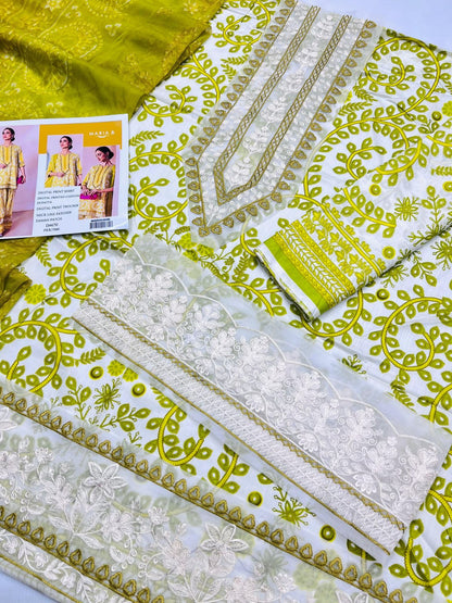 Lawn Embroidery  Suit 3Pcs