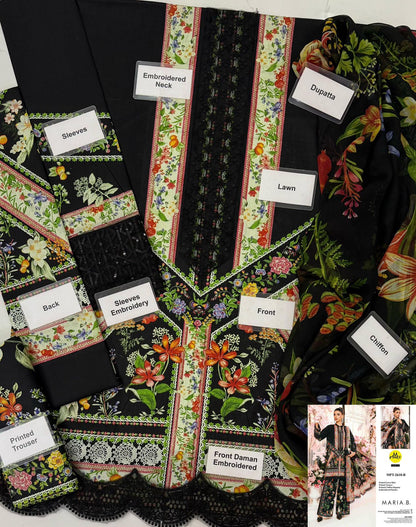 Lawn Embroidery Suit 3ps
