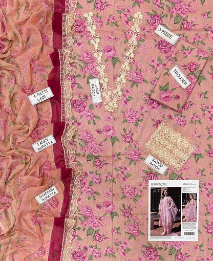 Lawn Embroidery suit 3Pcs