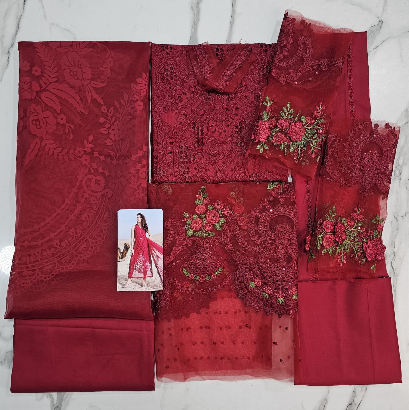 Lawn Embroidery Suit 3 piece