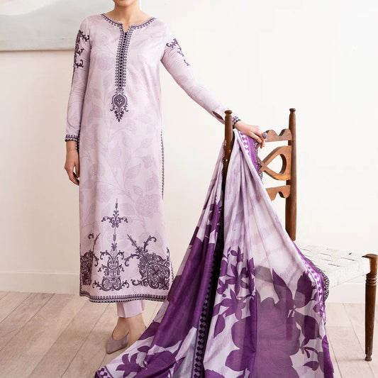 Lawn Embroided Suit 3 Piece