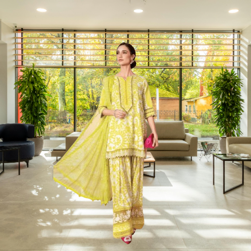 Lawn Embroidery  Suit 3Pcs