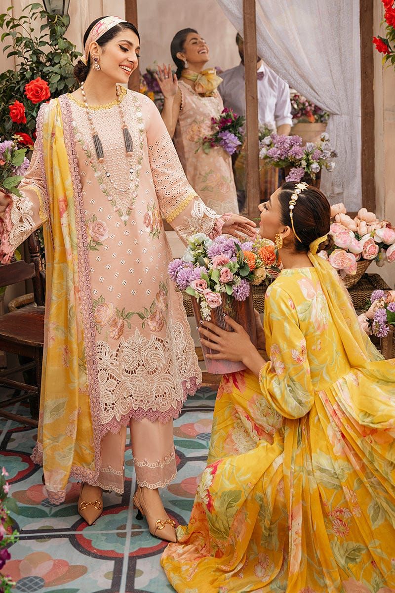 MUSHQ-3 Pcs Lawn Embroidery suit