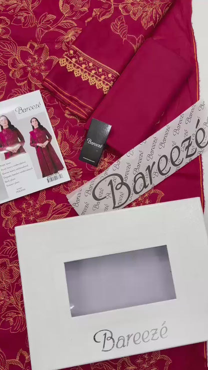 BAREEZE LAWN WITH BAMBER EMBROIDERY DUPATTA