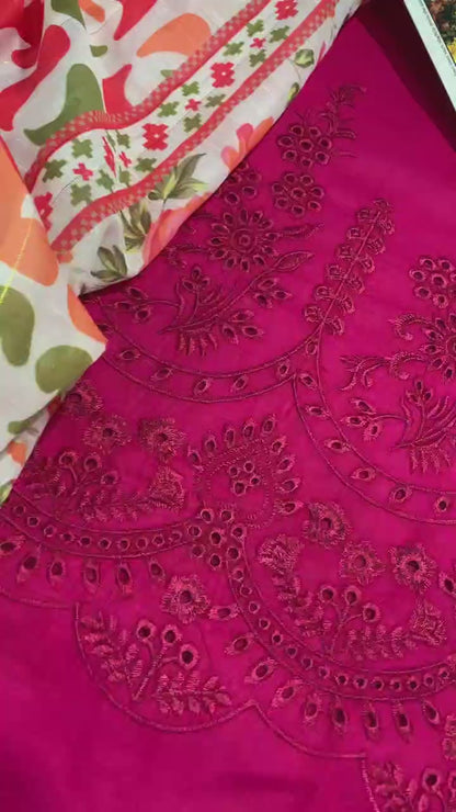 SAPPHIRE PURE LAWN 3PC EMBROIDERED