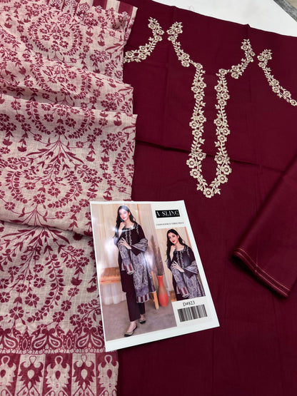 ASLING LAWN  WITH  DIGITAL Diamond DUPATTA