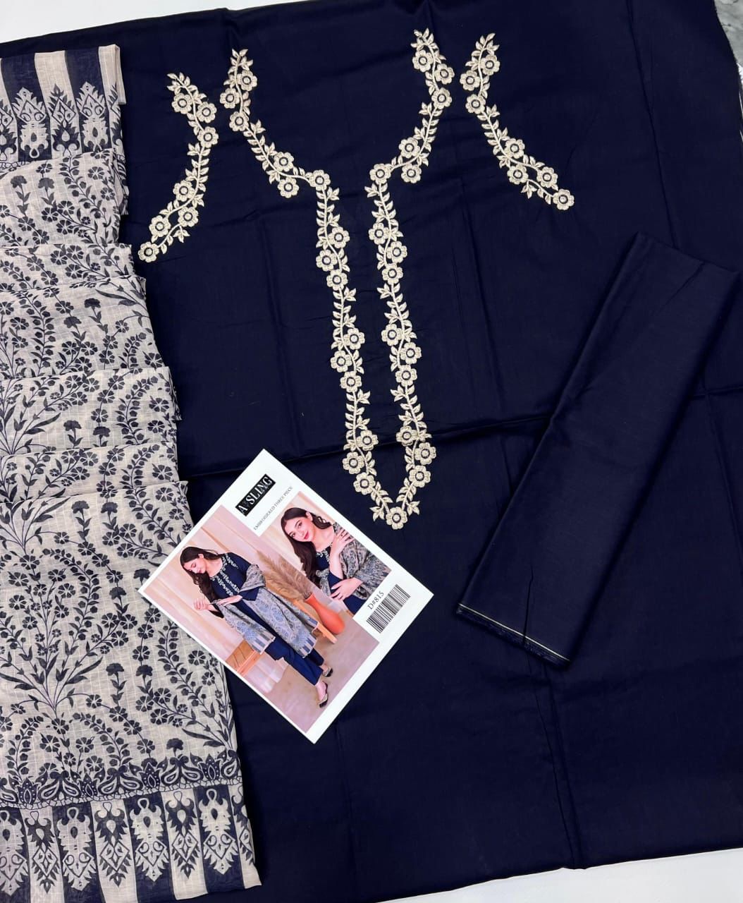 ASLING LAWN  WITH  DIGITAL Diamond DUPATTA